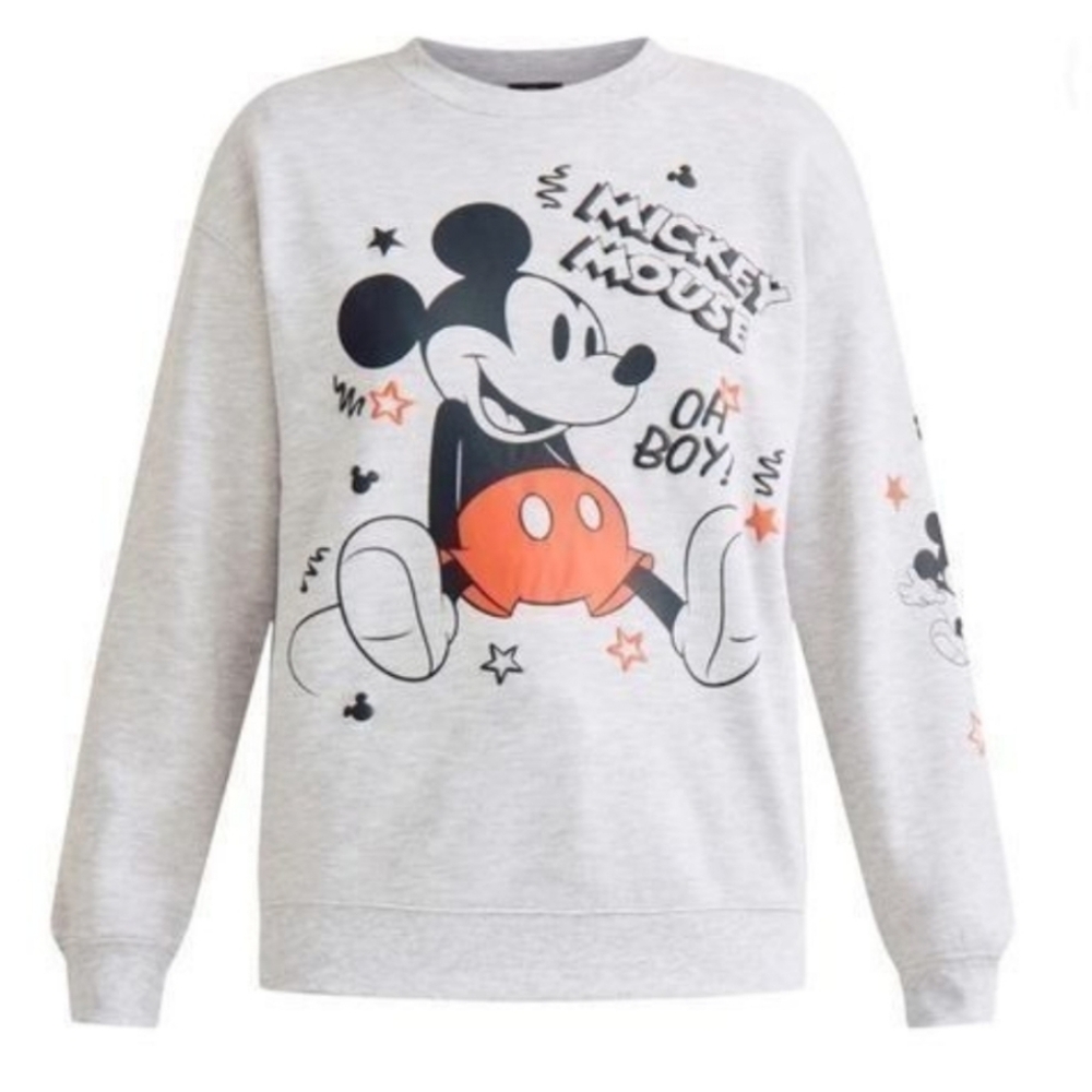 Disney Mickey Mouse Sweatshirt Gray Medium NWOT - Picture 8 of 9